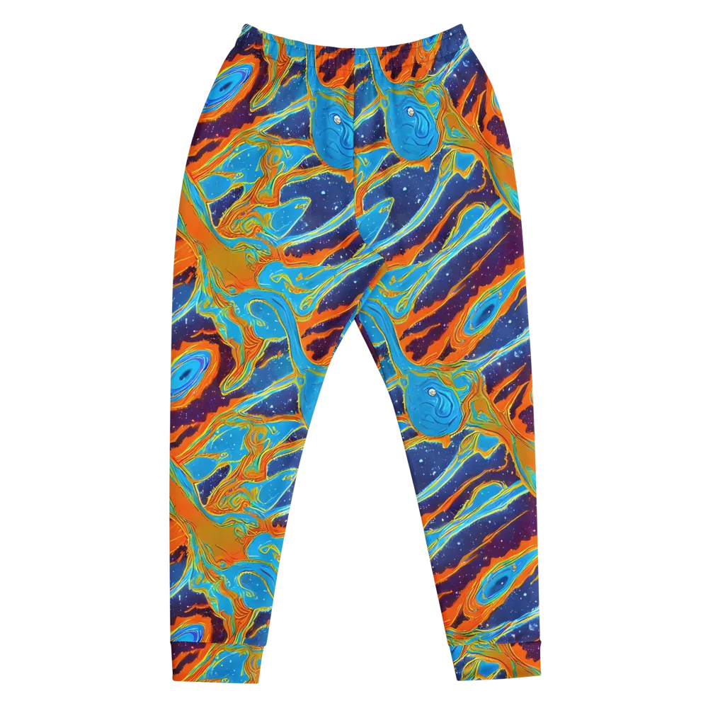 Blue Inferno on Men's Joggers — Front