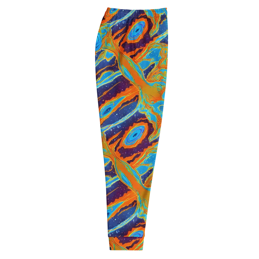 Blue Inferno on Men's Joggers — Right