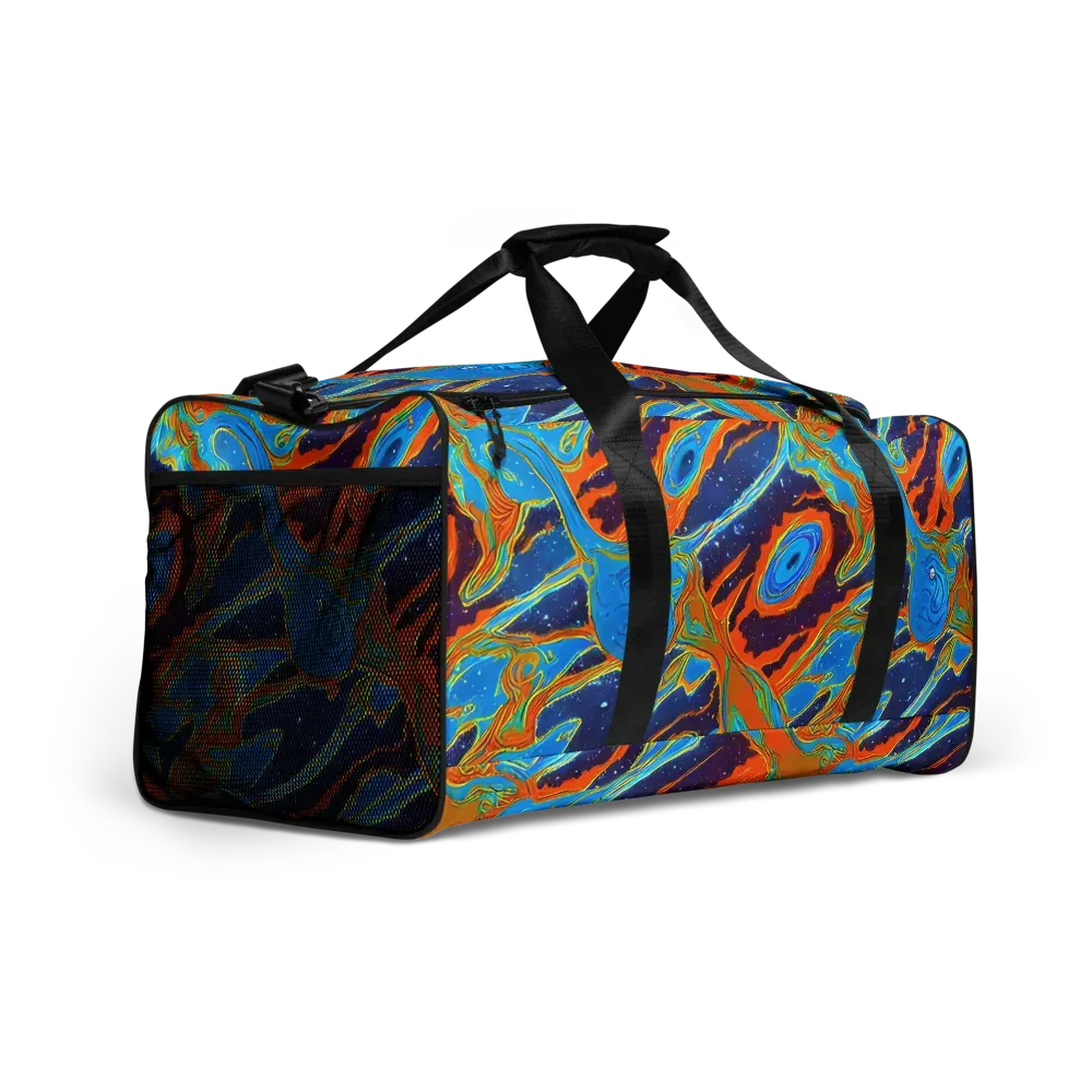 Blue Inferno on Duffle Bag — Right Front