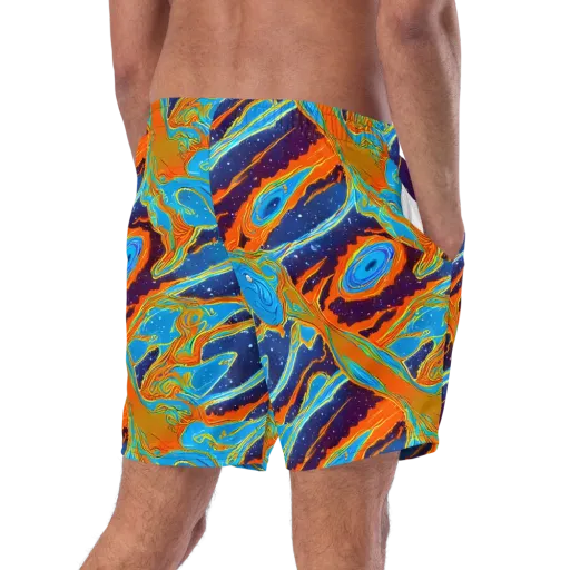 Blue Inferno on a Swim Trunks