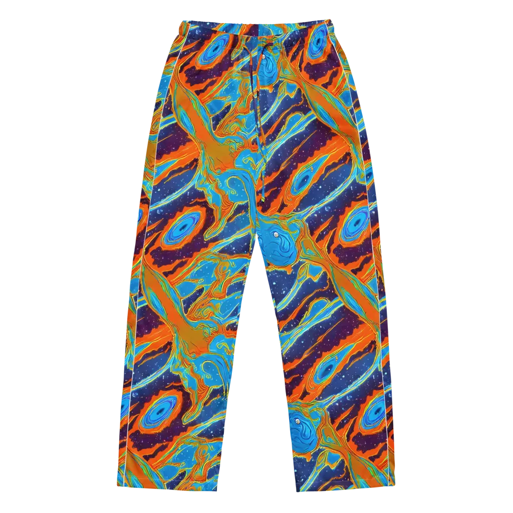 Blue Inferno on Women's Pajama Pants — Front