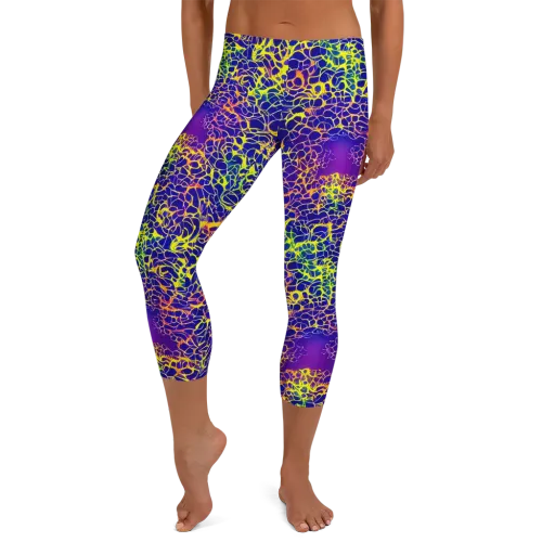 Ultramarine Voltage on a Capri Leggings