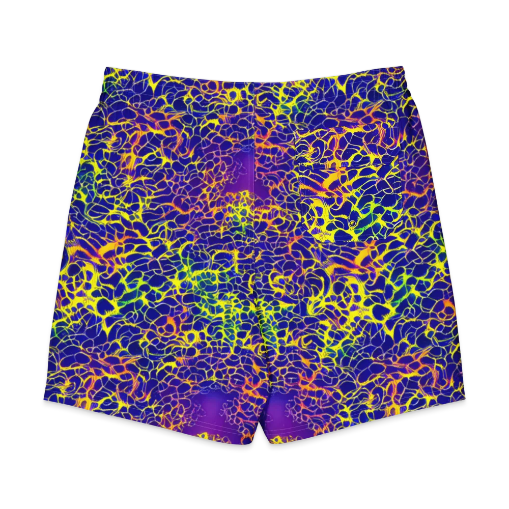 Ultramarine Voltage on Men's Board Shorts — Back