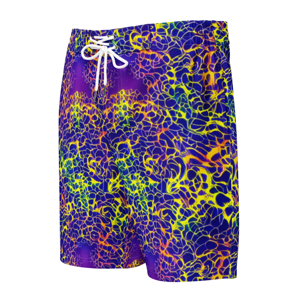 Ultramarine Voltage on Men's Board Shorts — Front