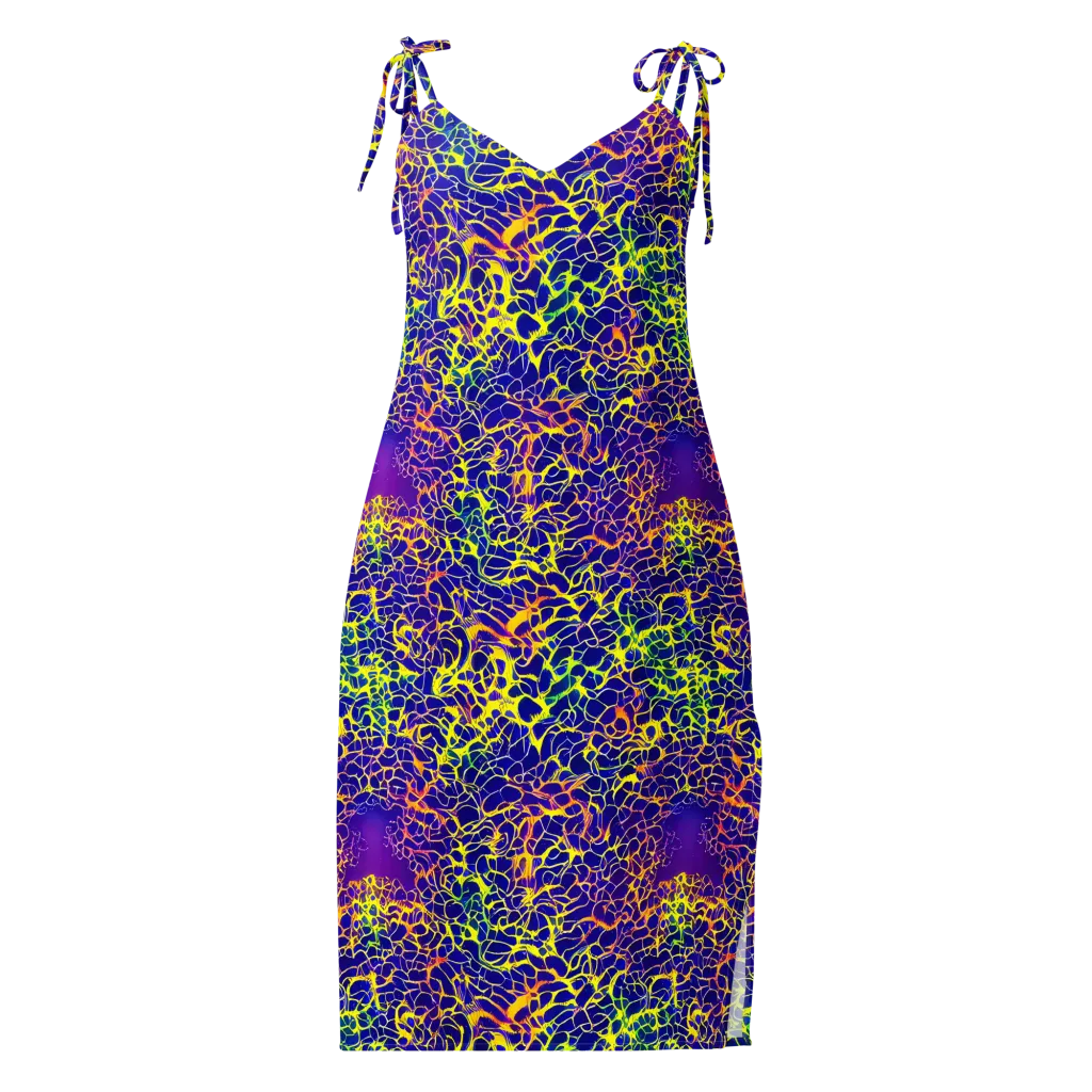 Ultramarine Voltage on Slip Dress — Front