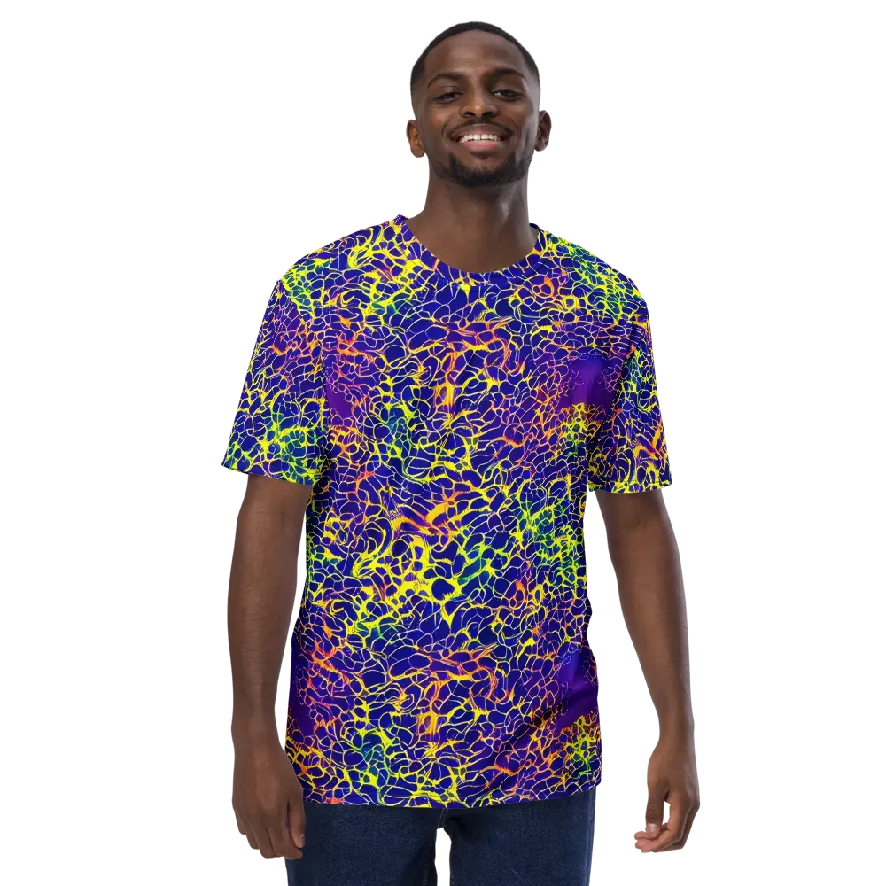 Ultramarine Voltage on Men's Crew Neck T-Shirt — Front