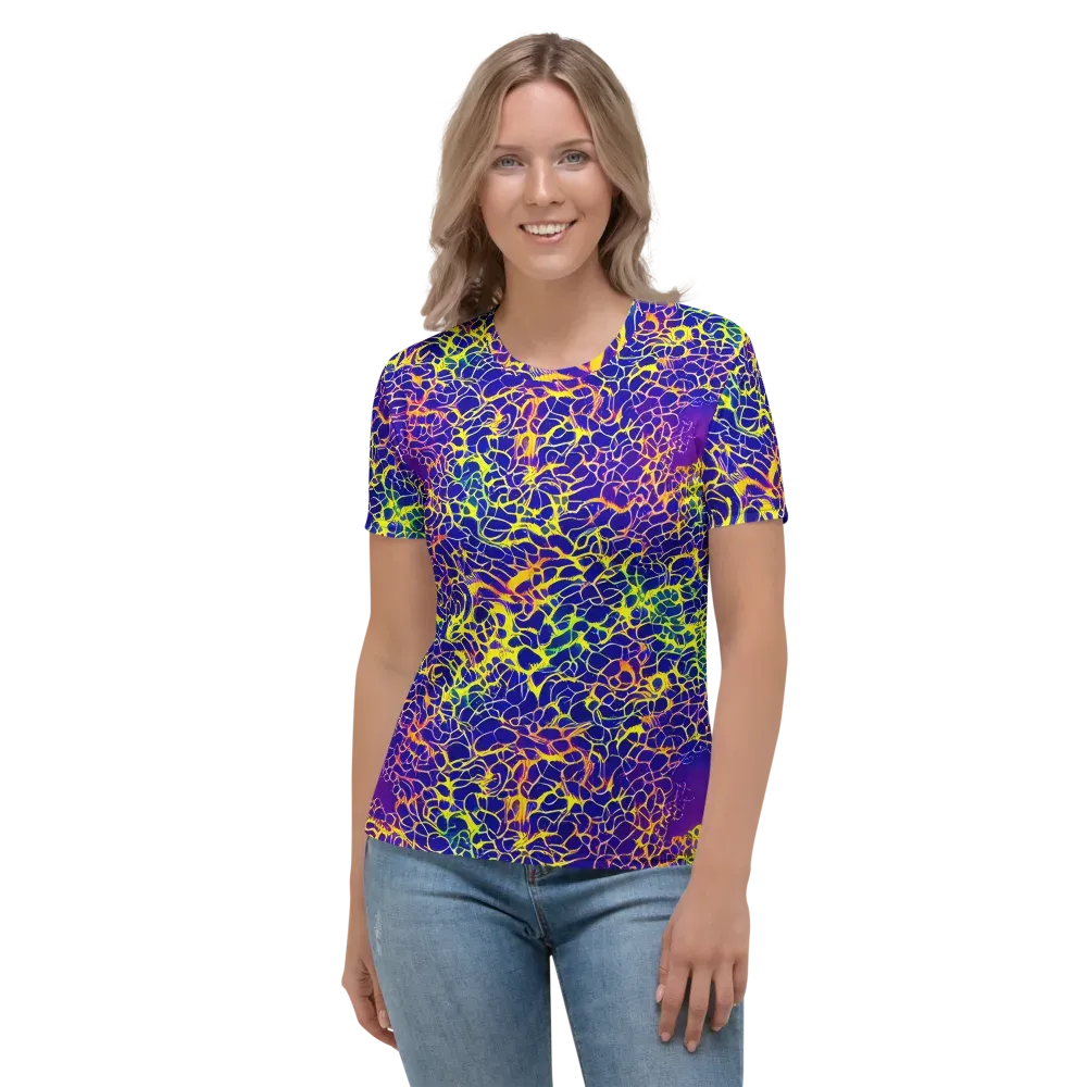 Ultramarine Voltage on Women's Crew Neck T-Shirt — Front