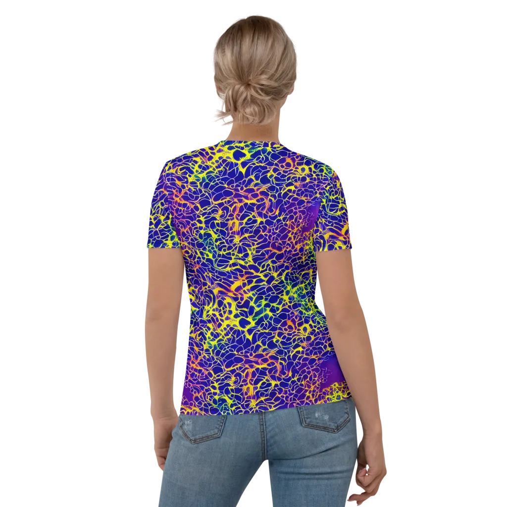 Ultramarine Voltage on Women's Crew Neck T-Shirt — Back