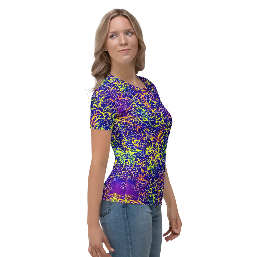 Ultramarine Voltage on Women's Crew Neck T-Shirt — Right
