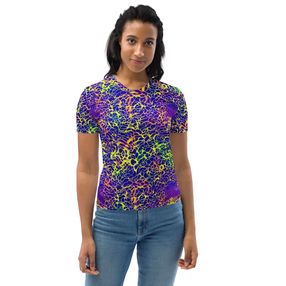 Ultramarine Voltage on Women's Crew Neck T-Shirt — Front