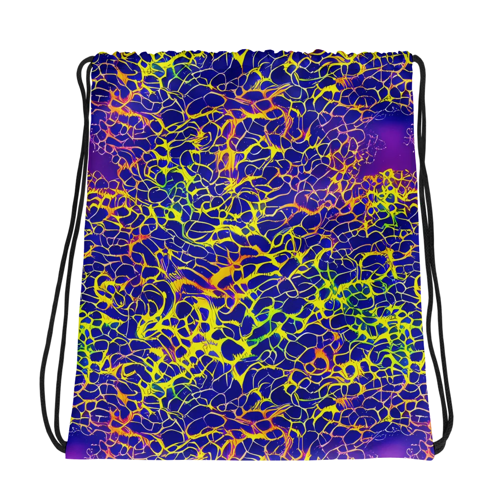 Ultramarine Voltage on Drawstring Bag — Photo