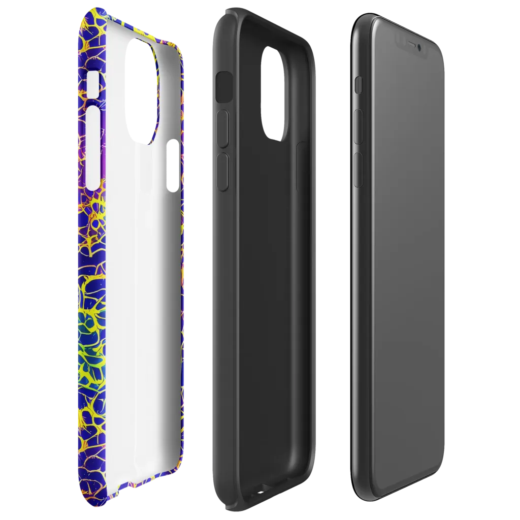 Ultramarine Voltage on Tough Case for iPhone® — Right