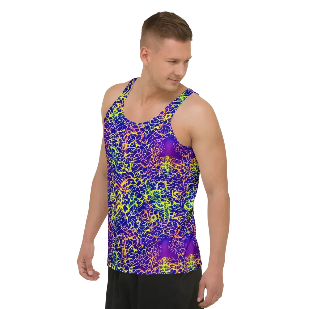 Ultramarine Voltage on Men's Tank Top — Left Front