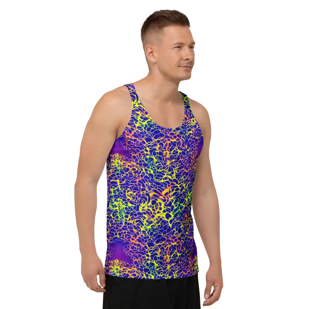 Ultramarine Voltage on Men's Tank Top — Right Front