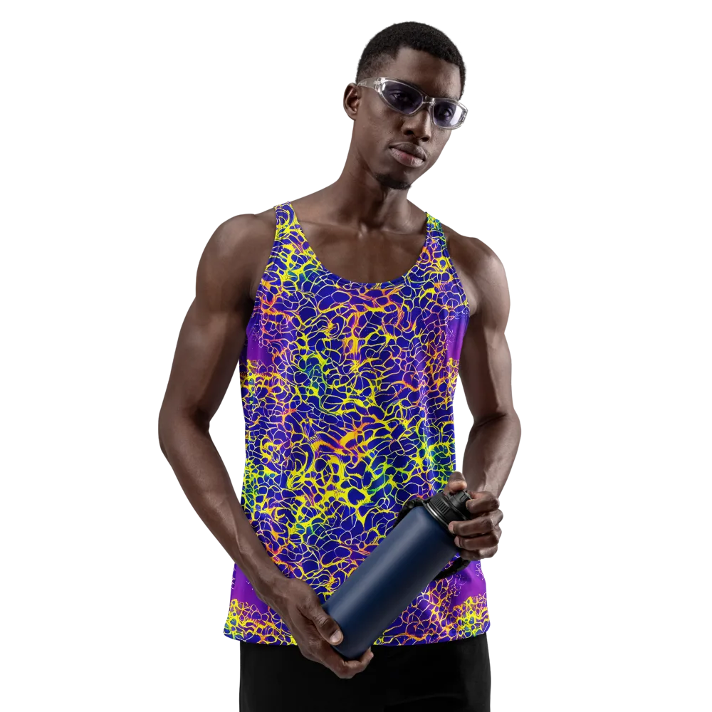 Ultramarine Voltage on Men's Tank Top — Front