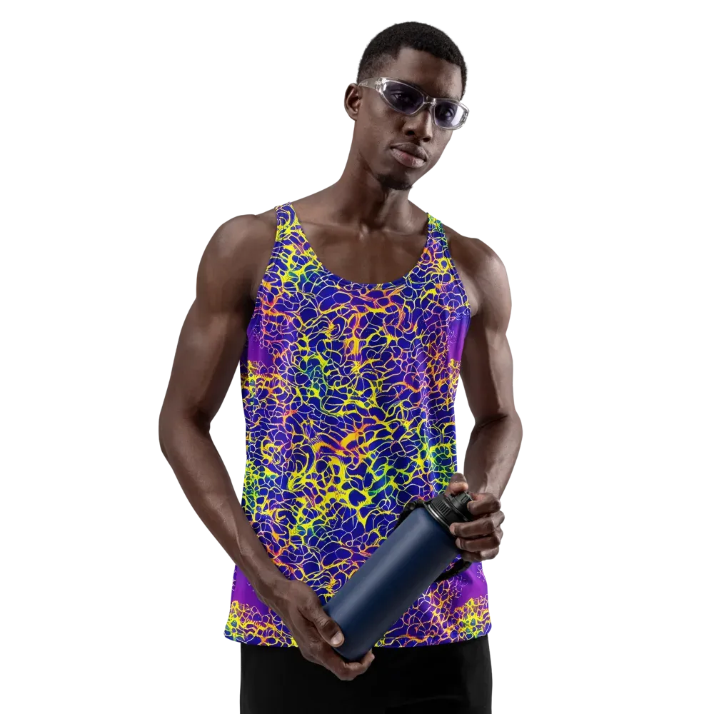 Ultramarine Voltage on Men's Tank Top — Front
