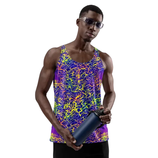 Ultramarine Voltage on a Men's Tank Top