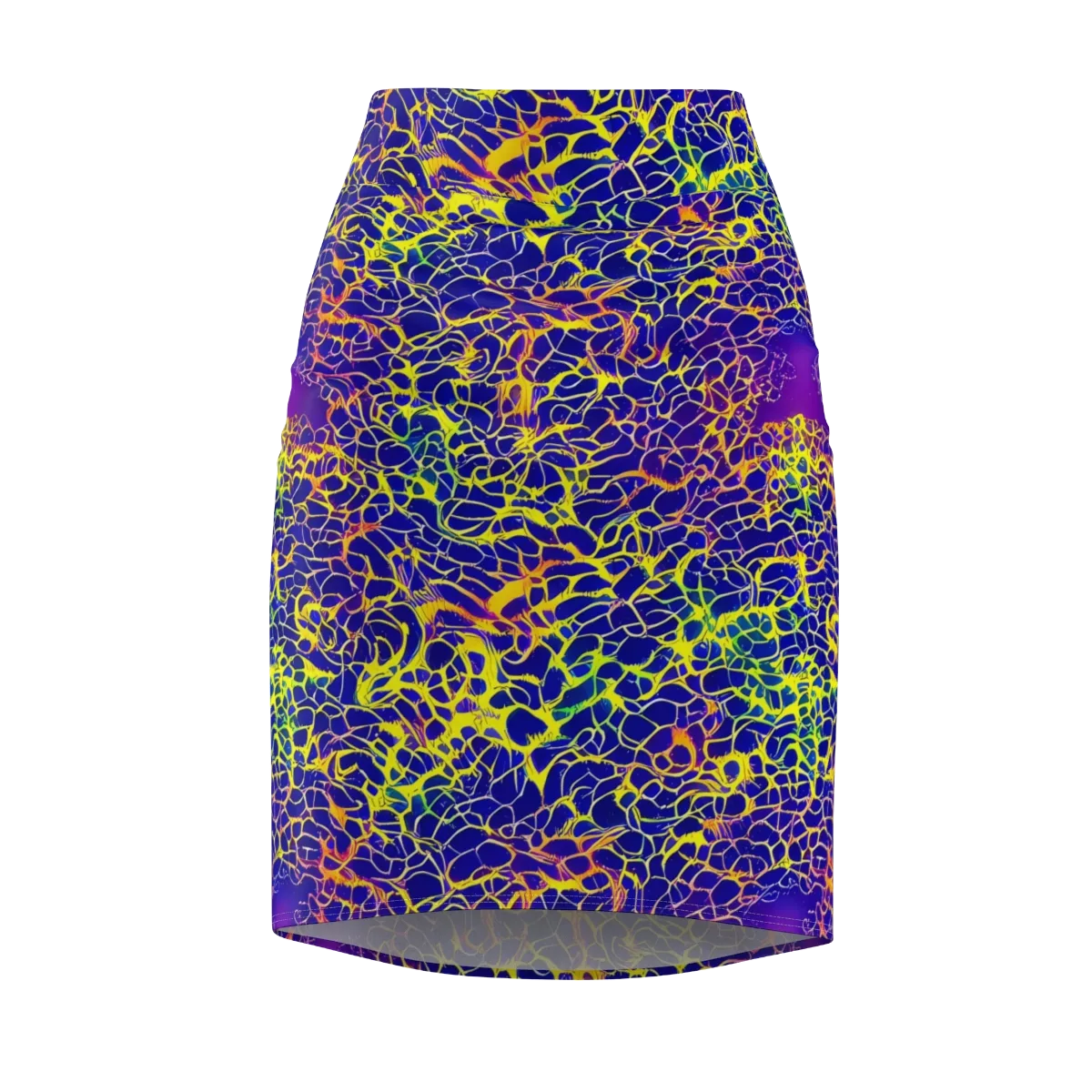 Ultramarine Voltage on Pencil Skirt — Front