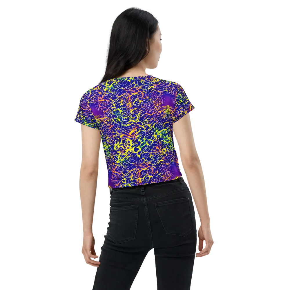 Ultramarine Voltage on Crop Tee — Back