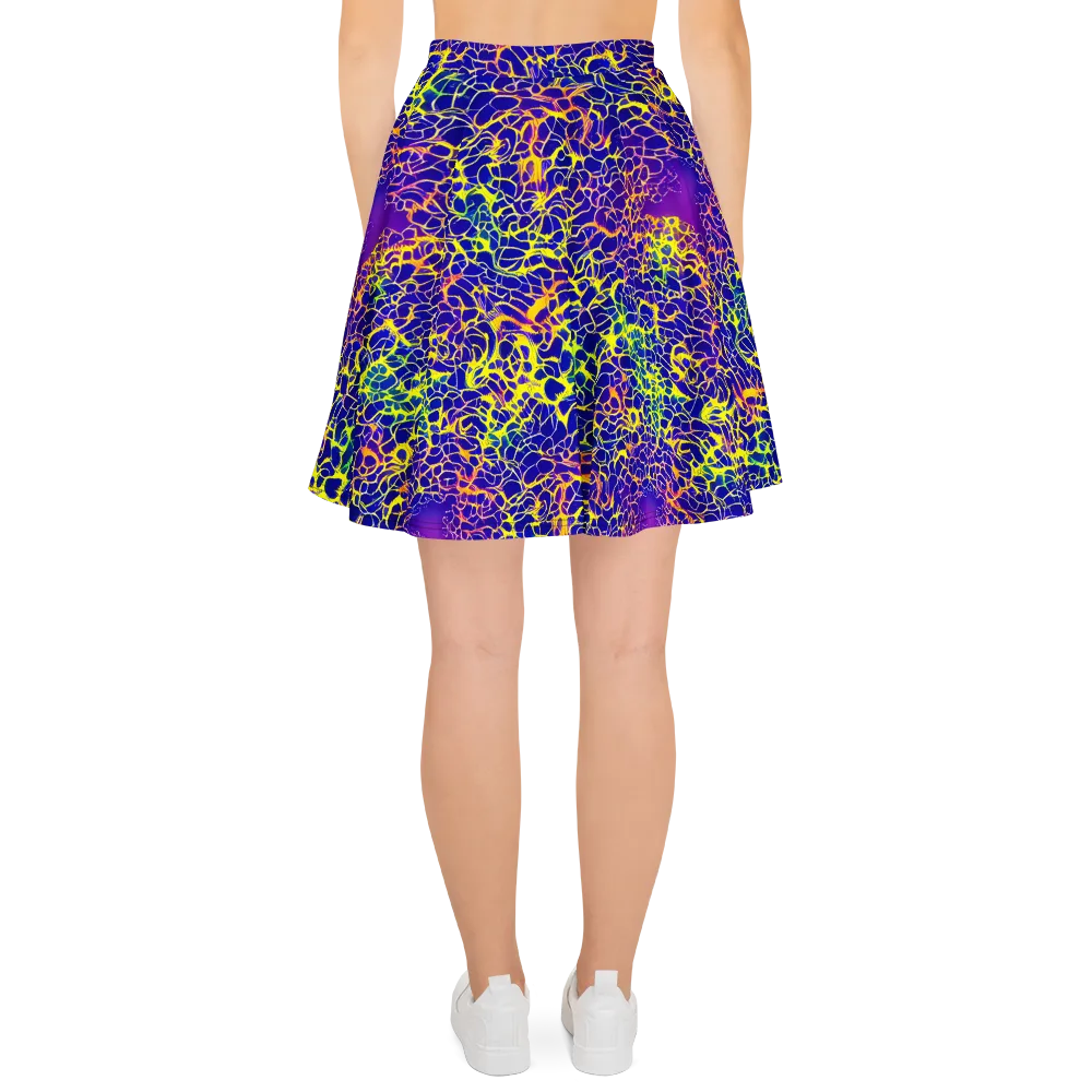 Ultramarine Voltage on Skater Skirt — Back