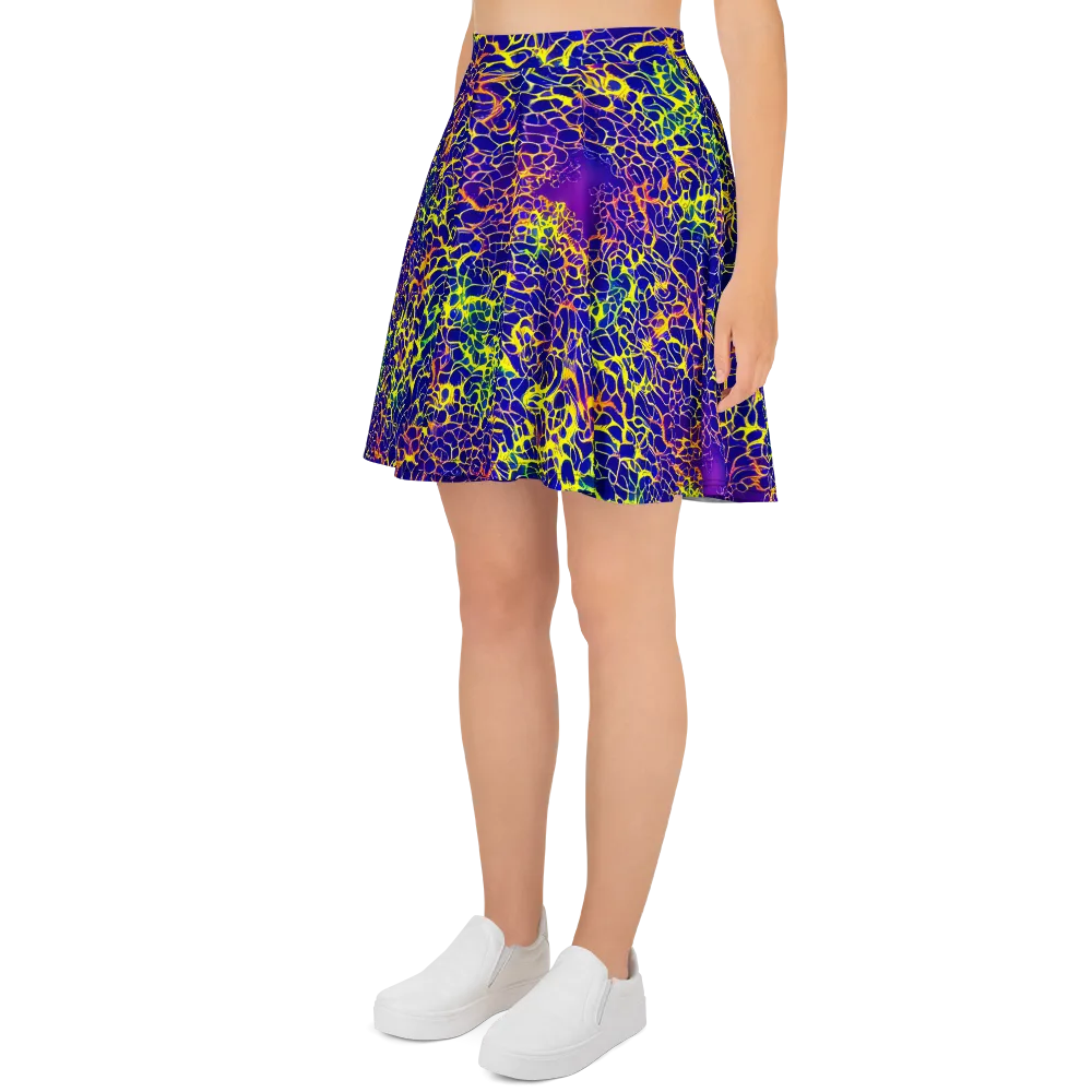 Ultramarine Voltage on Skater Skirt — Left