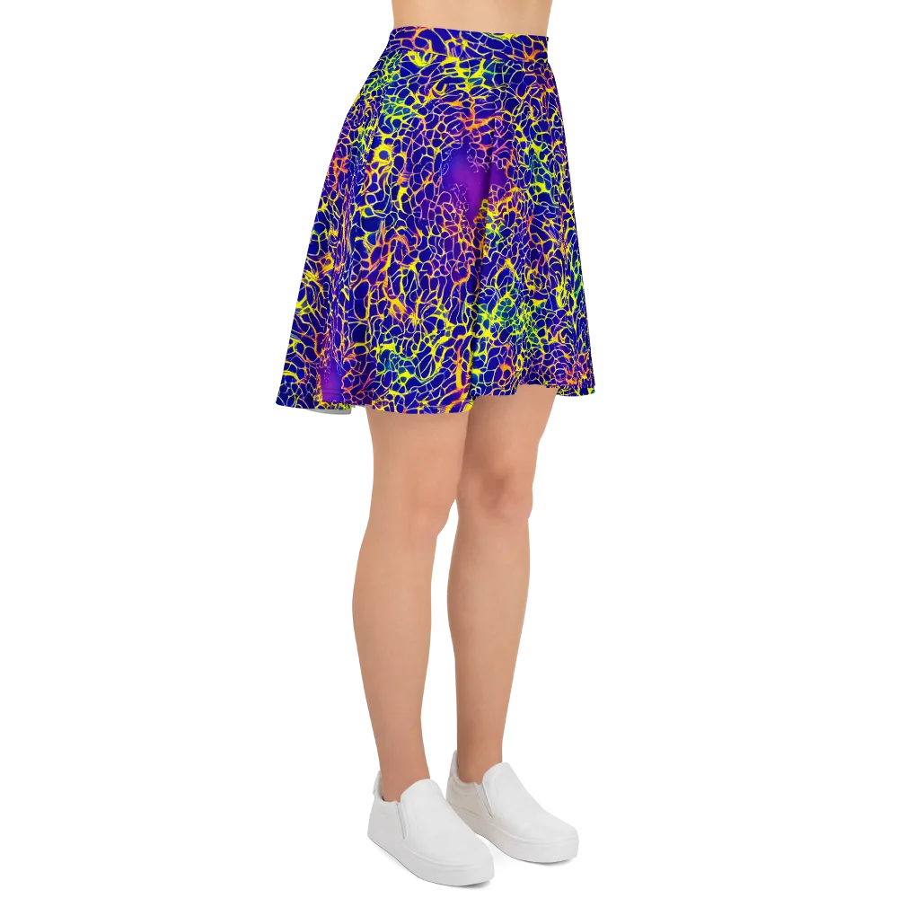 Ultramarine Voltage on Skater Skirt — Right