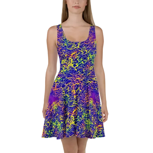 Ultramarine Voltage on a Skater Dress
