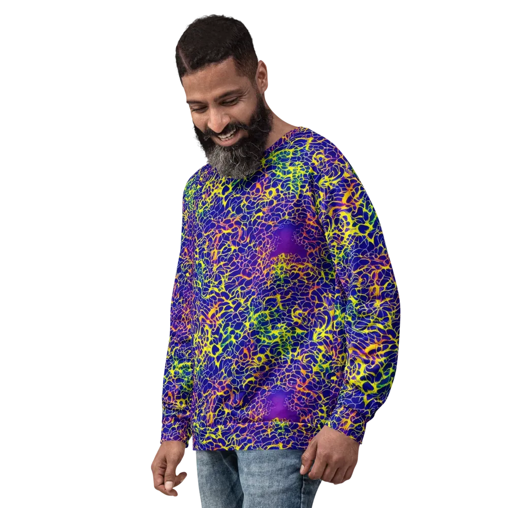 Ultramarine Voltage on Sweatshirt — Left Front