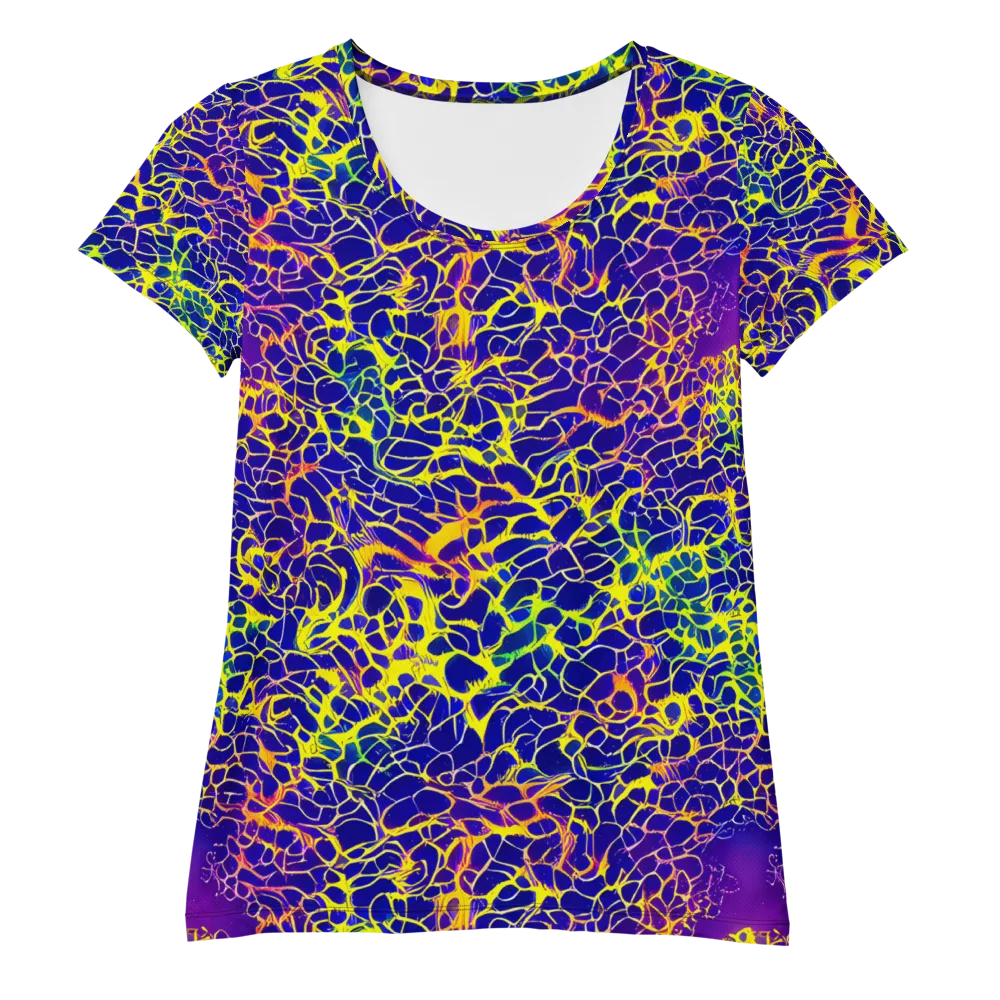 Ultramarine Voltage on Women's Athletic T-Shirt — Front
