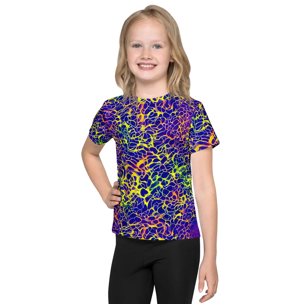 Ultramarine Voltage on Kids Crew Neck T-Shirt — Front