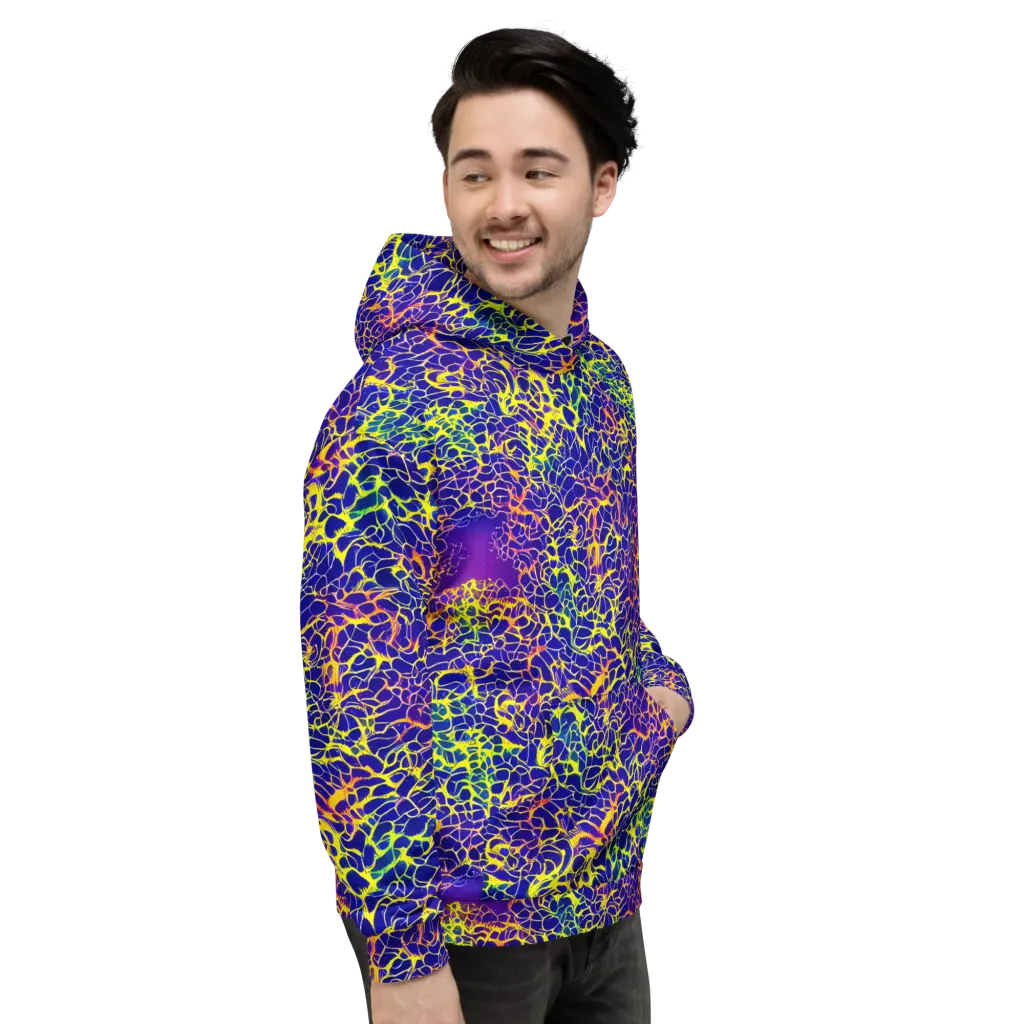 Ultramarine Voltage on Hoodie — Right