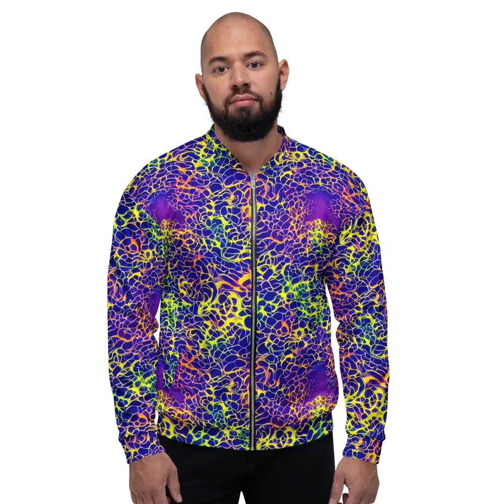Ultramarine Voltage on Bomber Jacket — Front