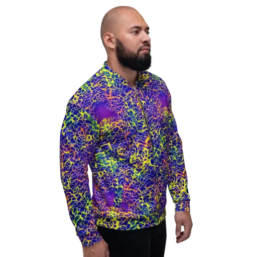 Ultramarine Voltage on a Bomber Jacket