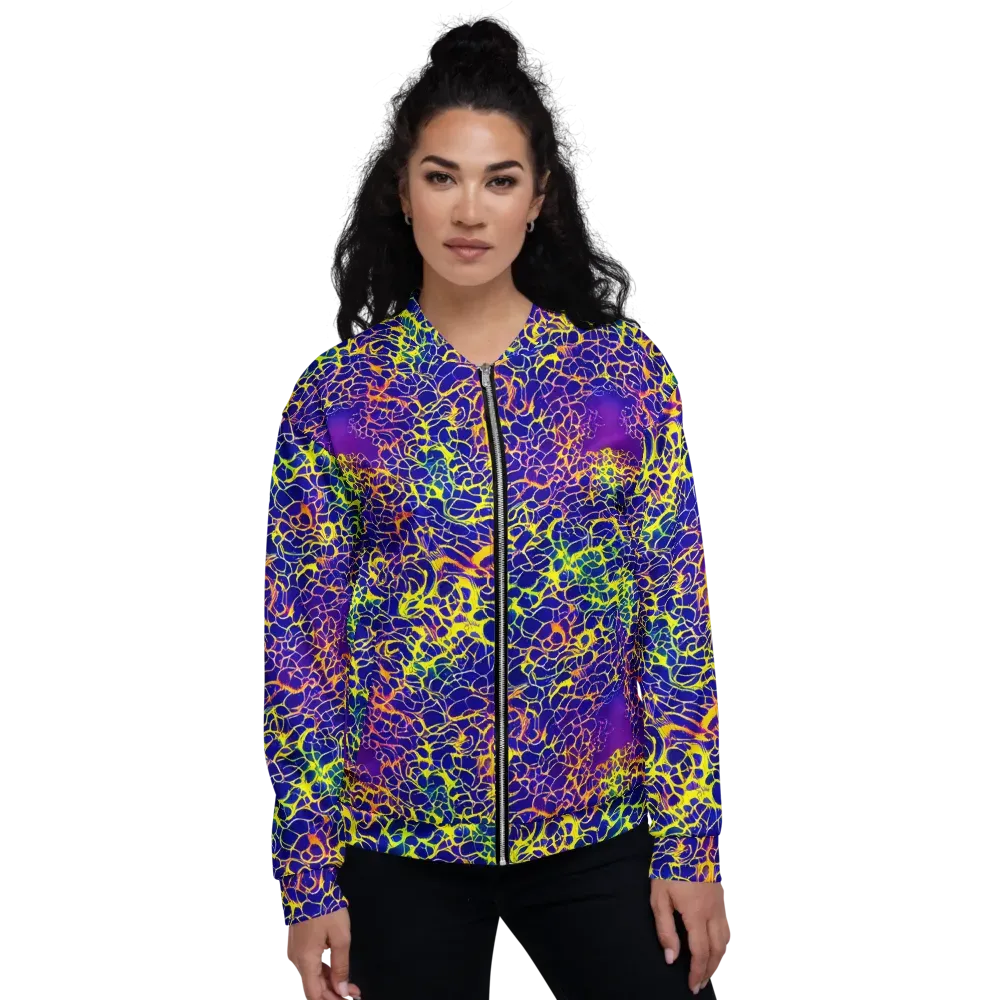 Ultramarine Voltage on Bomber Jacket — Front