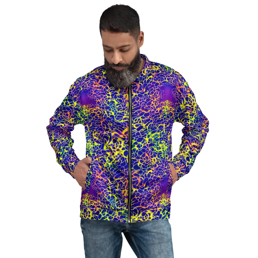 Ultramarine Voltage on Bomber Jacket — Front