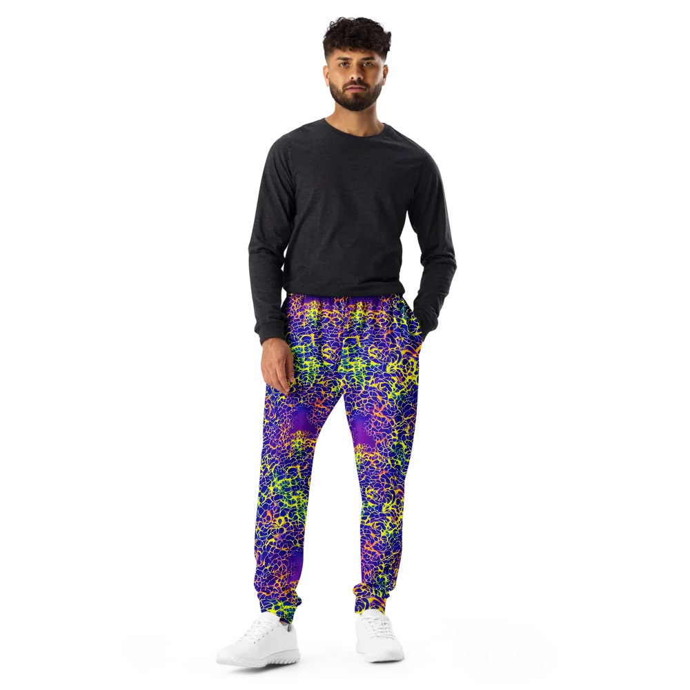Ultramarine Voltage on Men's Joggers — Front