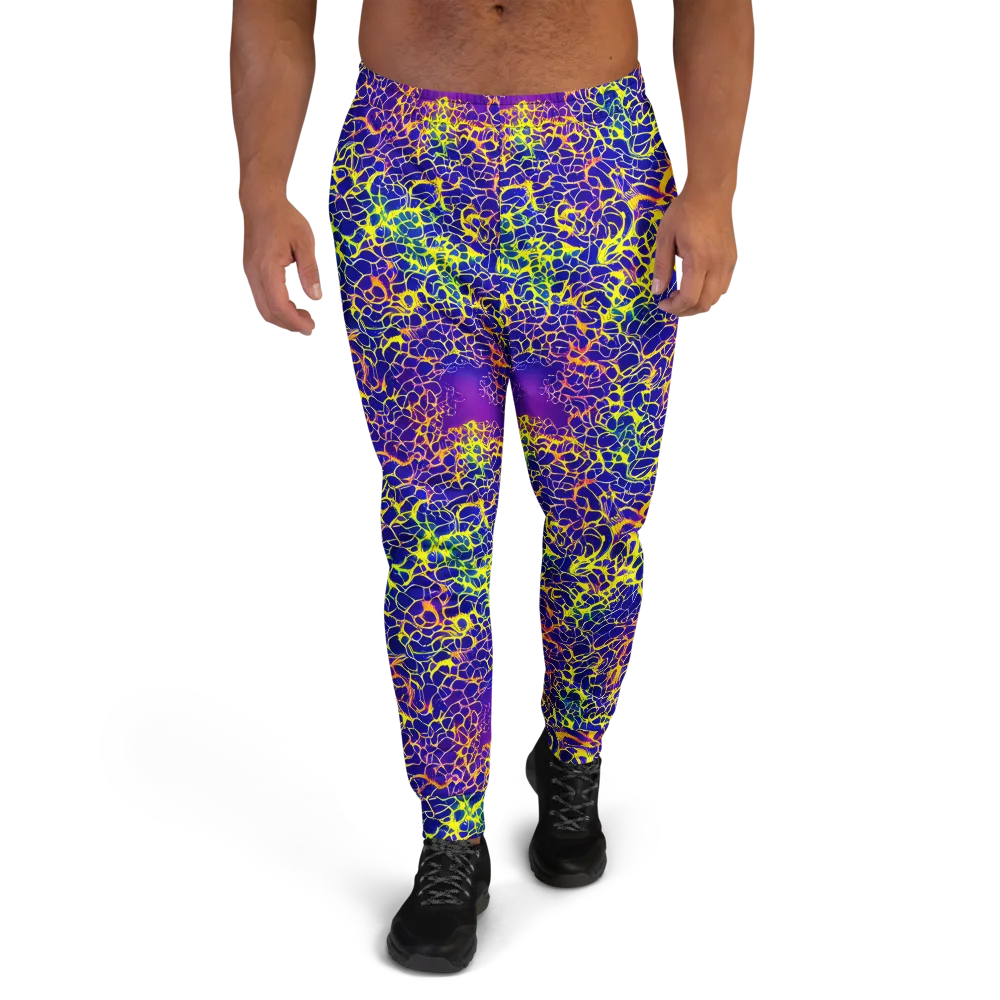 Ultramarine Voltage on Men's Joggers — Front