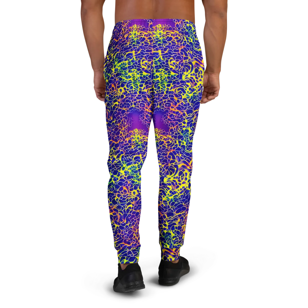 Ultramarine Voltage on Men's Joggers — Back