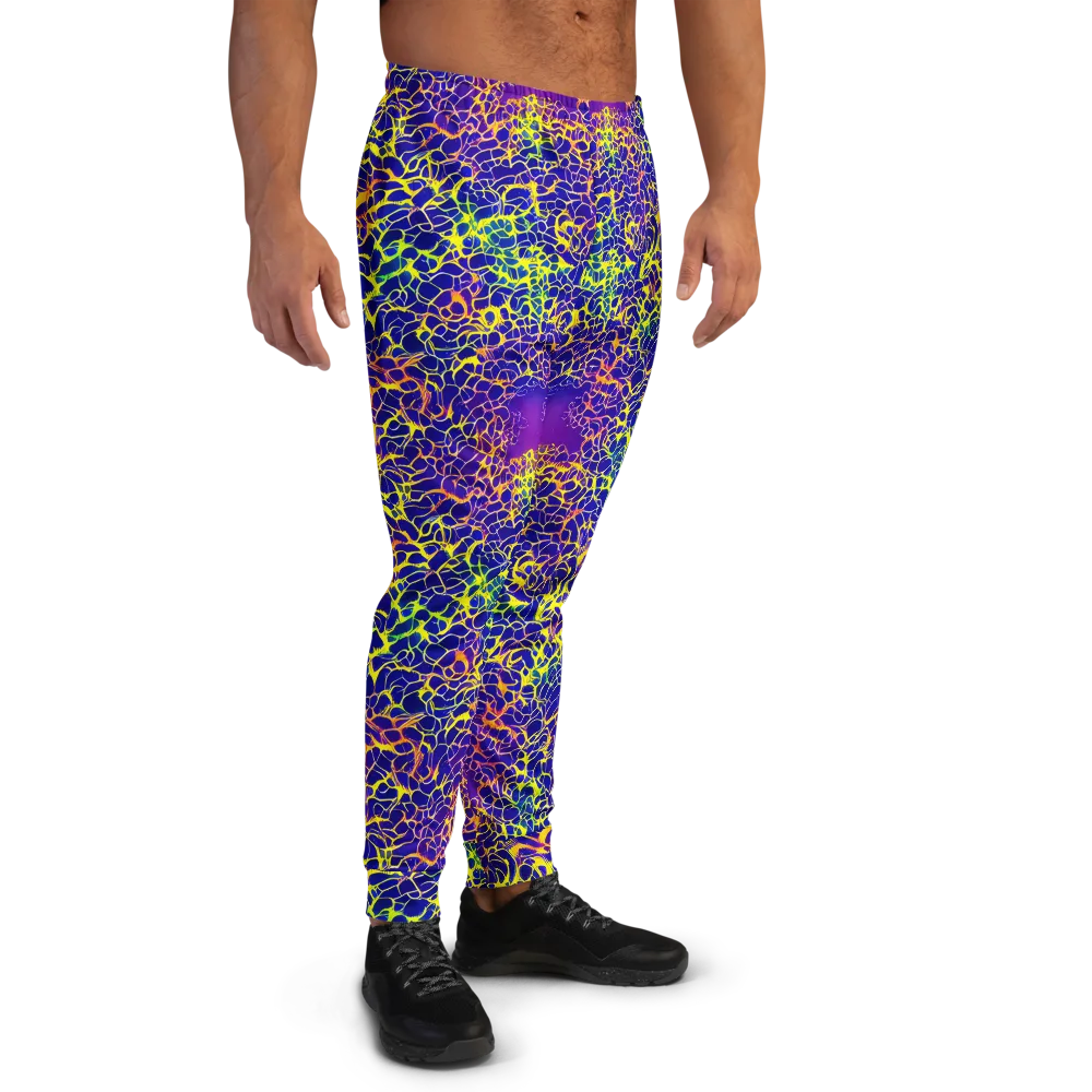 Ultramarine Voltage on Men's Joggers — Right