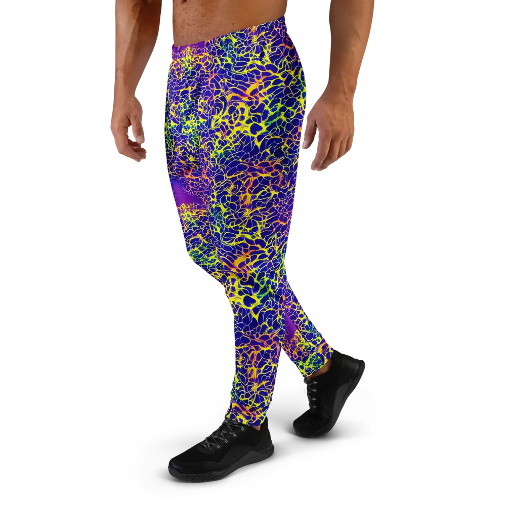 Ultramarine Voltage on Men's Joggers — Left