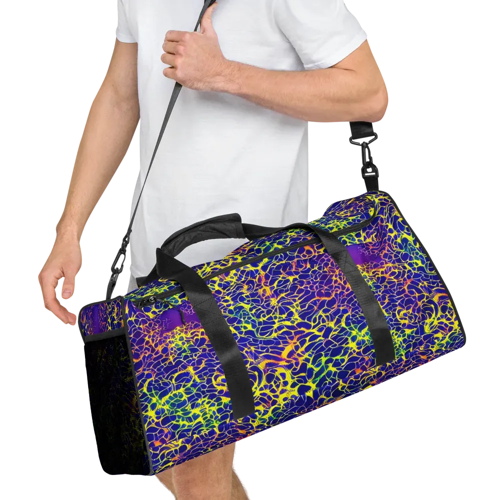Ultramarine Voltage on Duffle Bag — Right Front