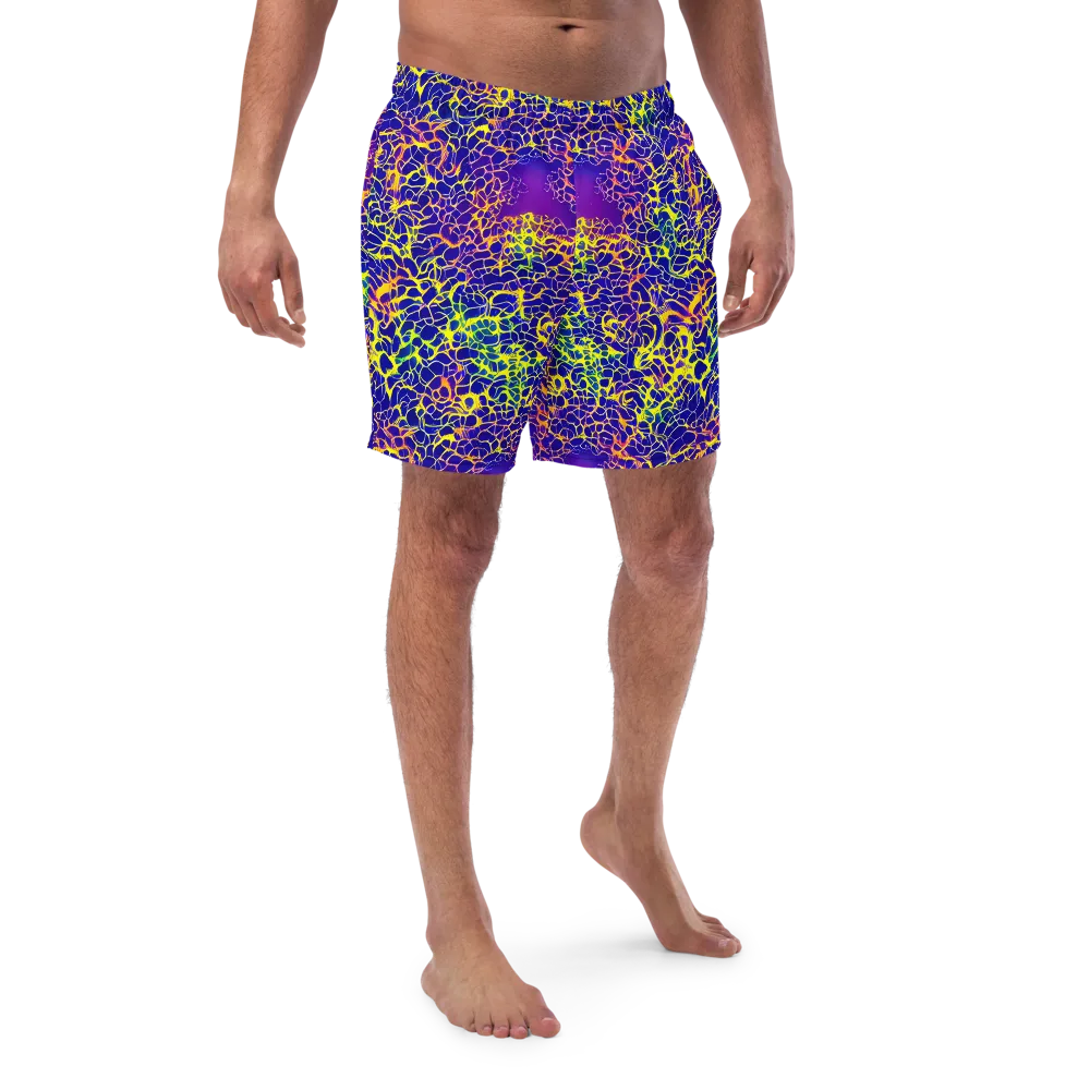 Ultramarine Voltage on Swim Trunks — Front