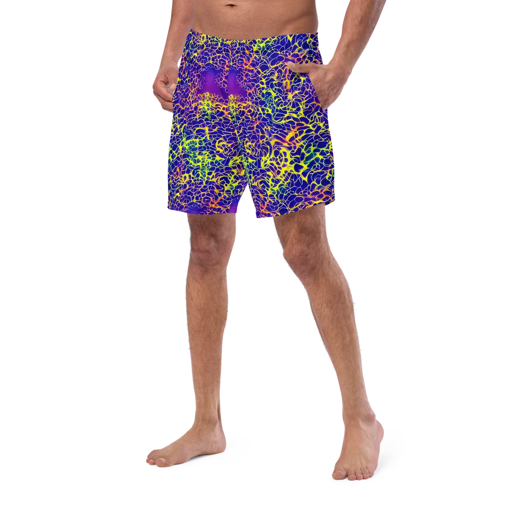 Ultramarine Voltage on Swim Trunks — Left Front