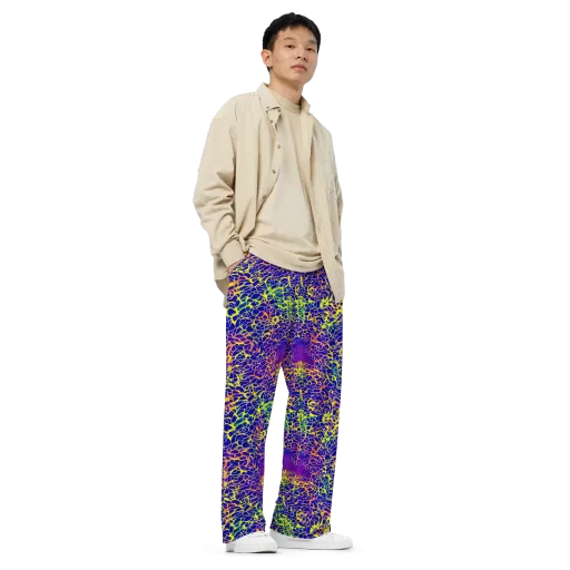 Ultramarine Voltage on a Wide-Leg Pants