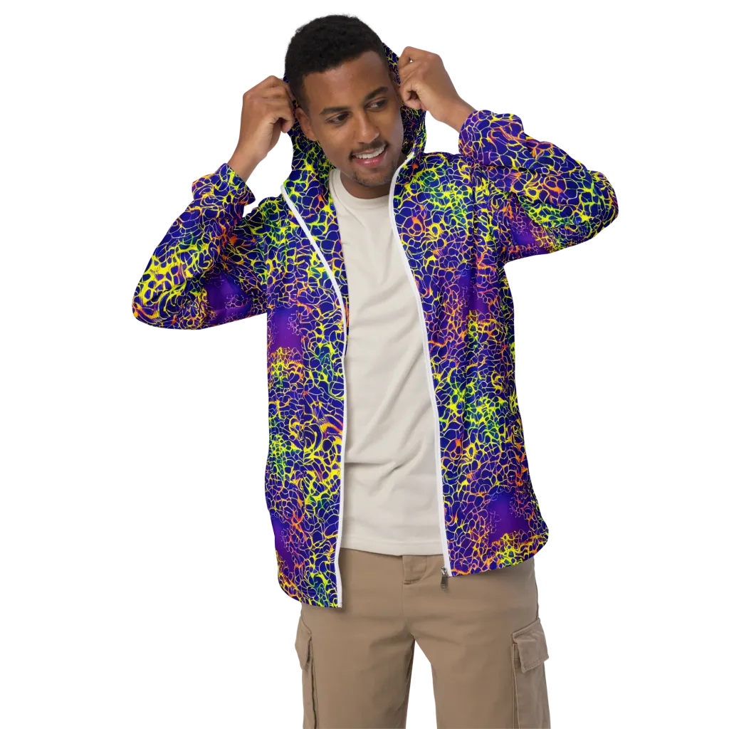 Ultramarine Voltage on Men's Windbreaker — Front