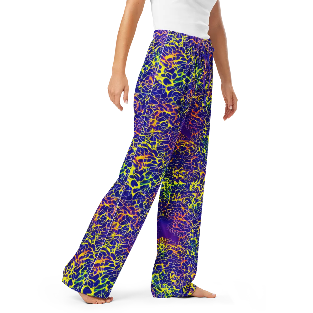 Ultramarine Voltage on Women's Pajama Pants — Right Front