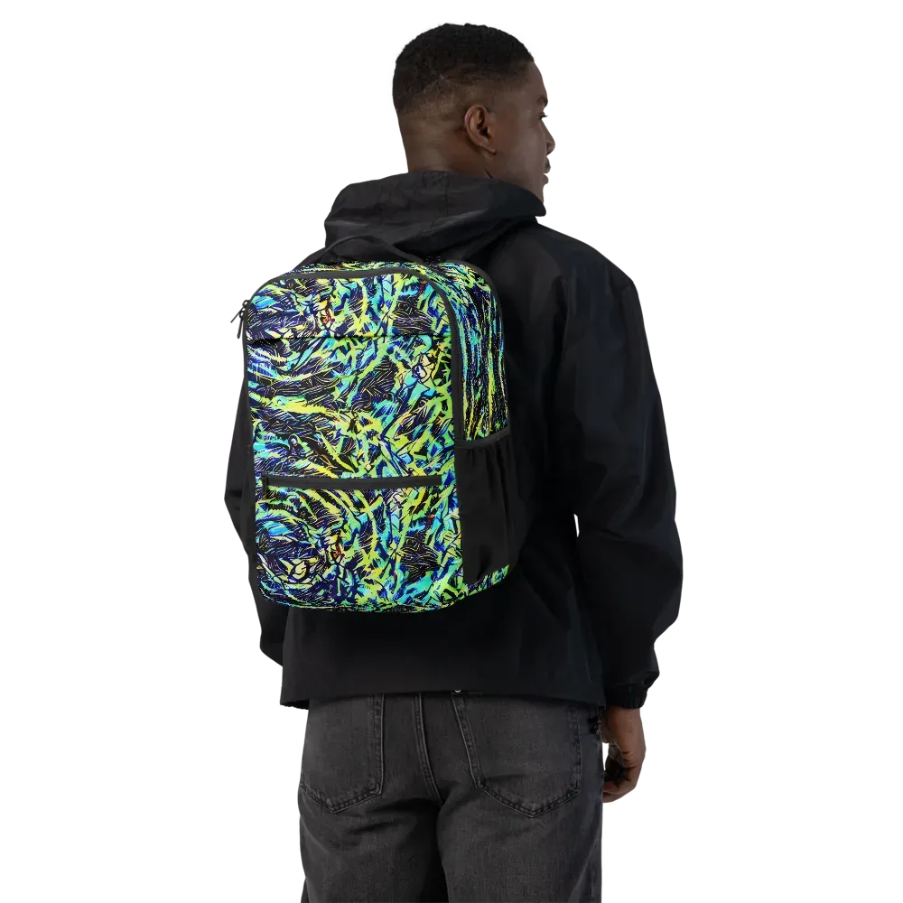 Electric Aviary on Utility Backpack — Back