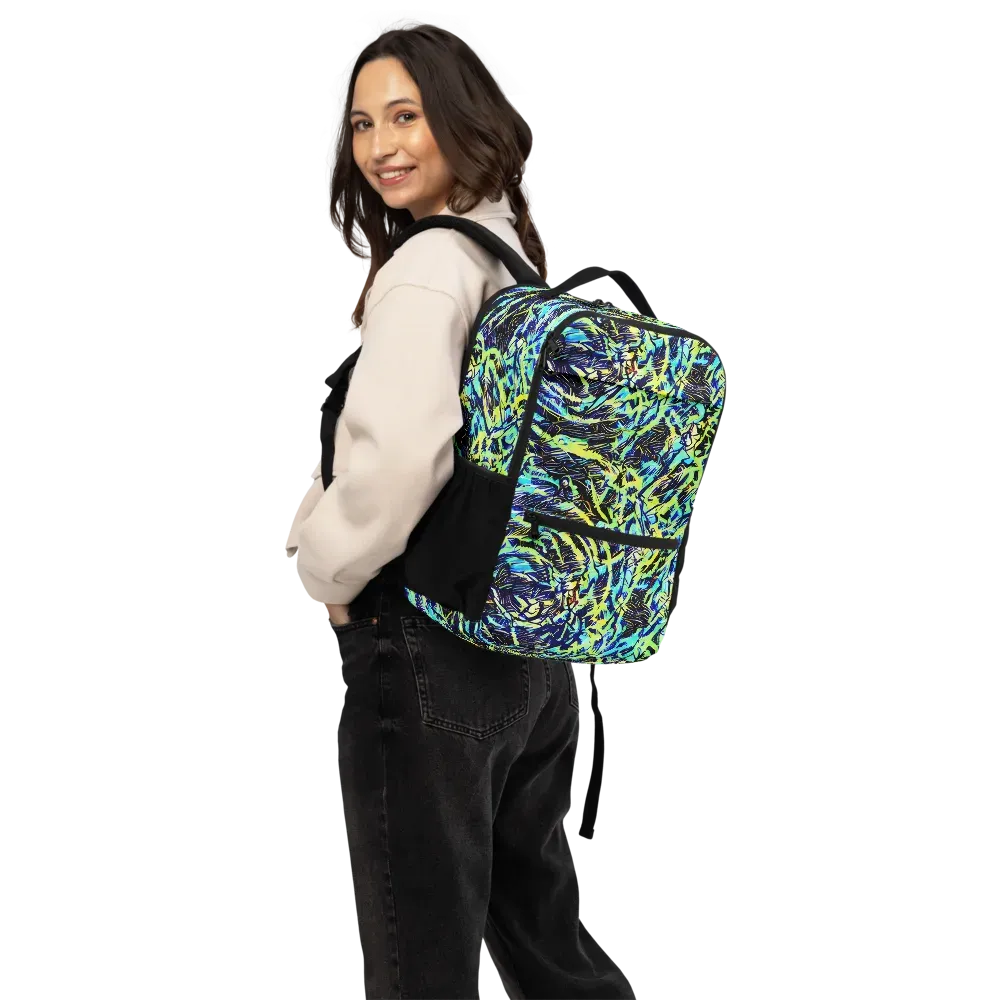 Electric Aviary on Utility Backpack — Back