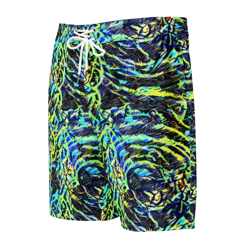 Electric Aviary on Men's Board Shorts — Front