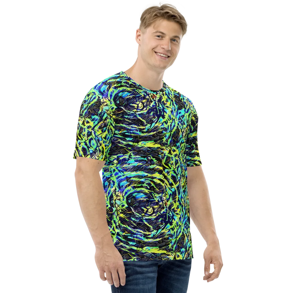 Electric Aviary on Men's Crew Neck T-Shirt — Right